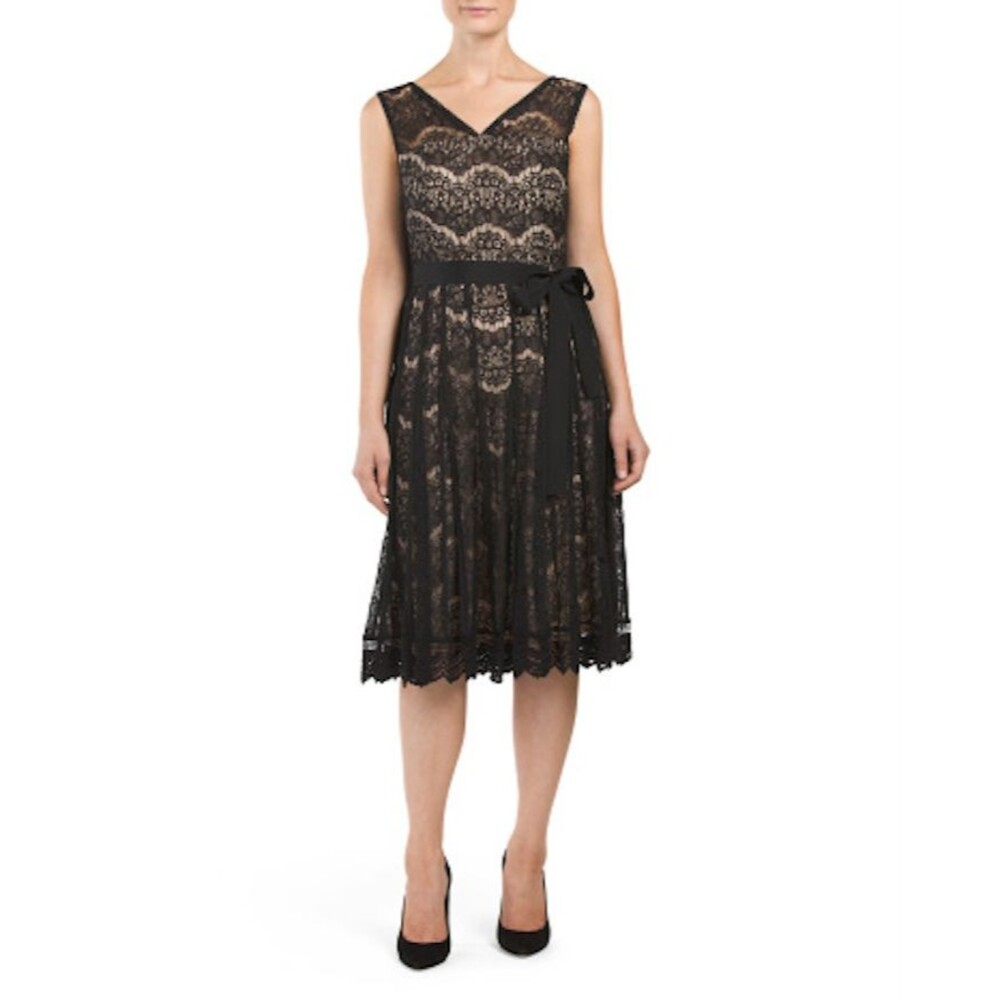 Nanette Nanette Lepore Belted Lace Dress